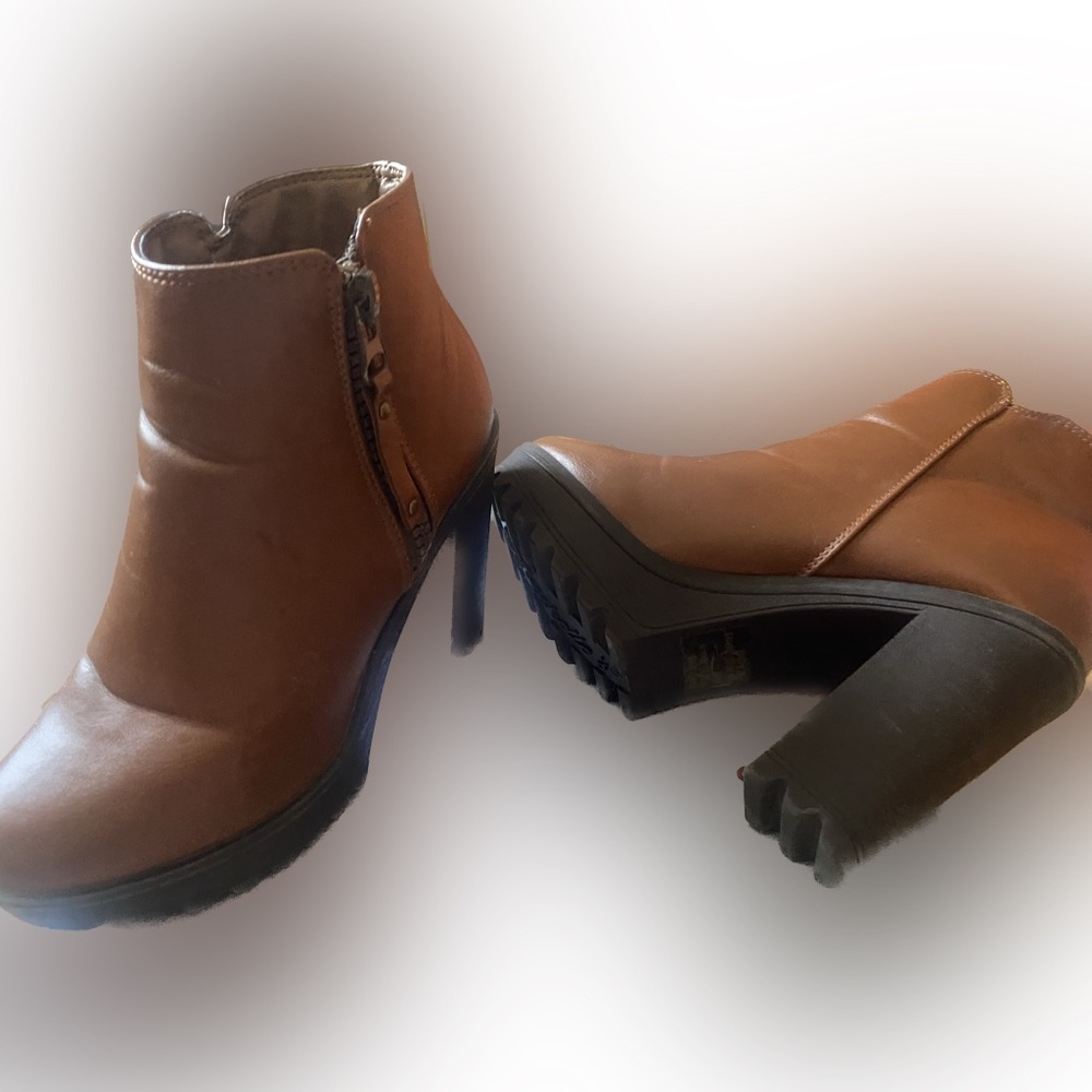 Heel Zipper Boots